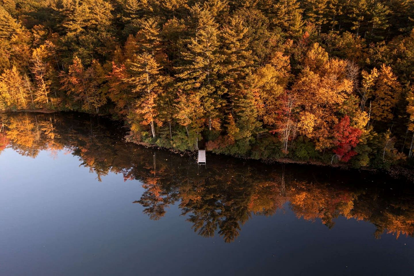 Eco-Friendly Solar Powered A-Frame Treehouse with Hot Tub and Private Dock  on Littlefield Pond, near Wells, Maine