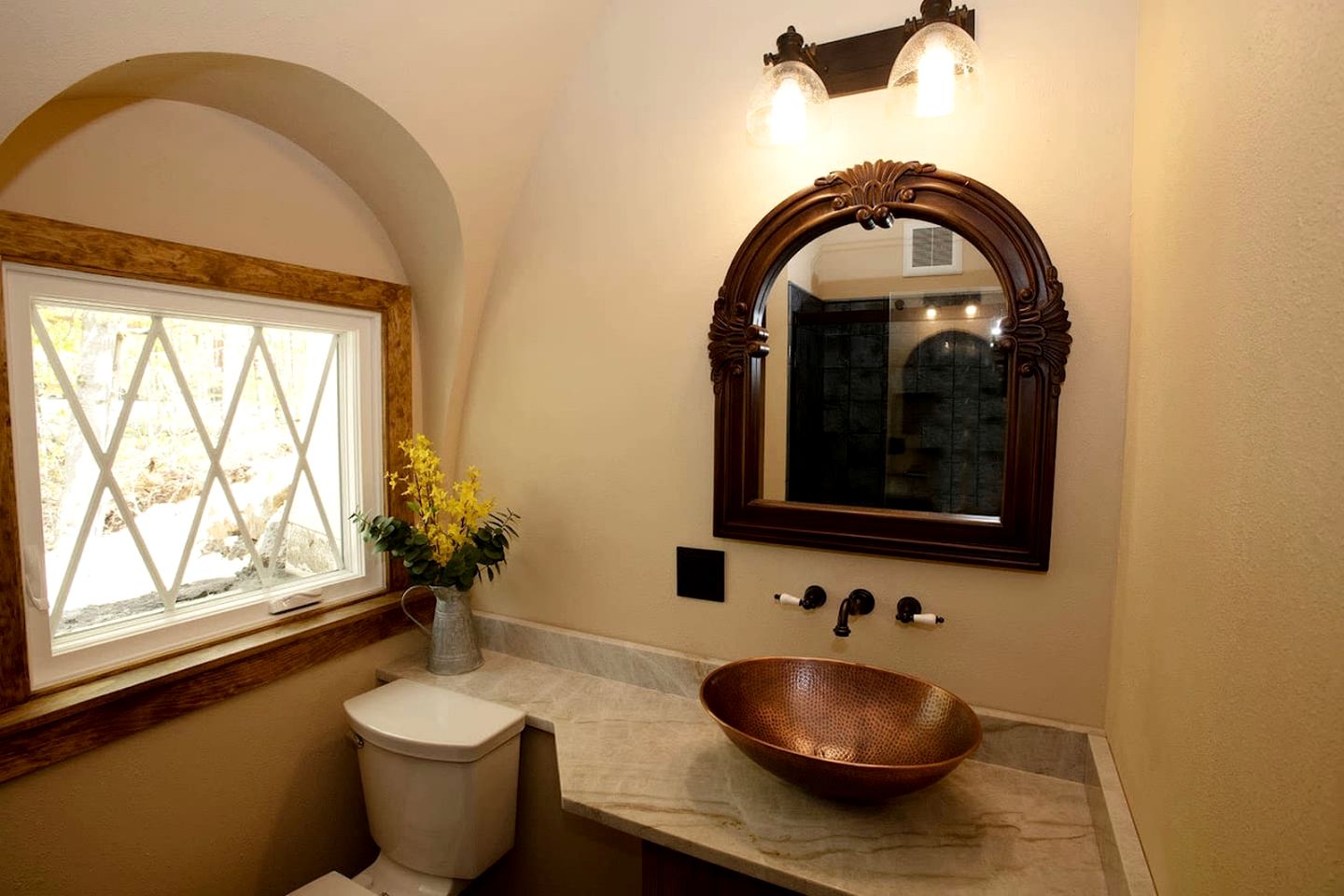 Charming Luxury Hobbit House with Private Hot Tub in Tranquil Woodlands on Littlefield Pond in Springvale, Maine