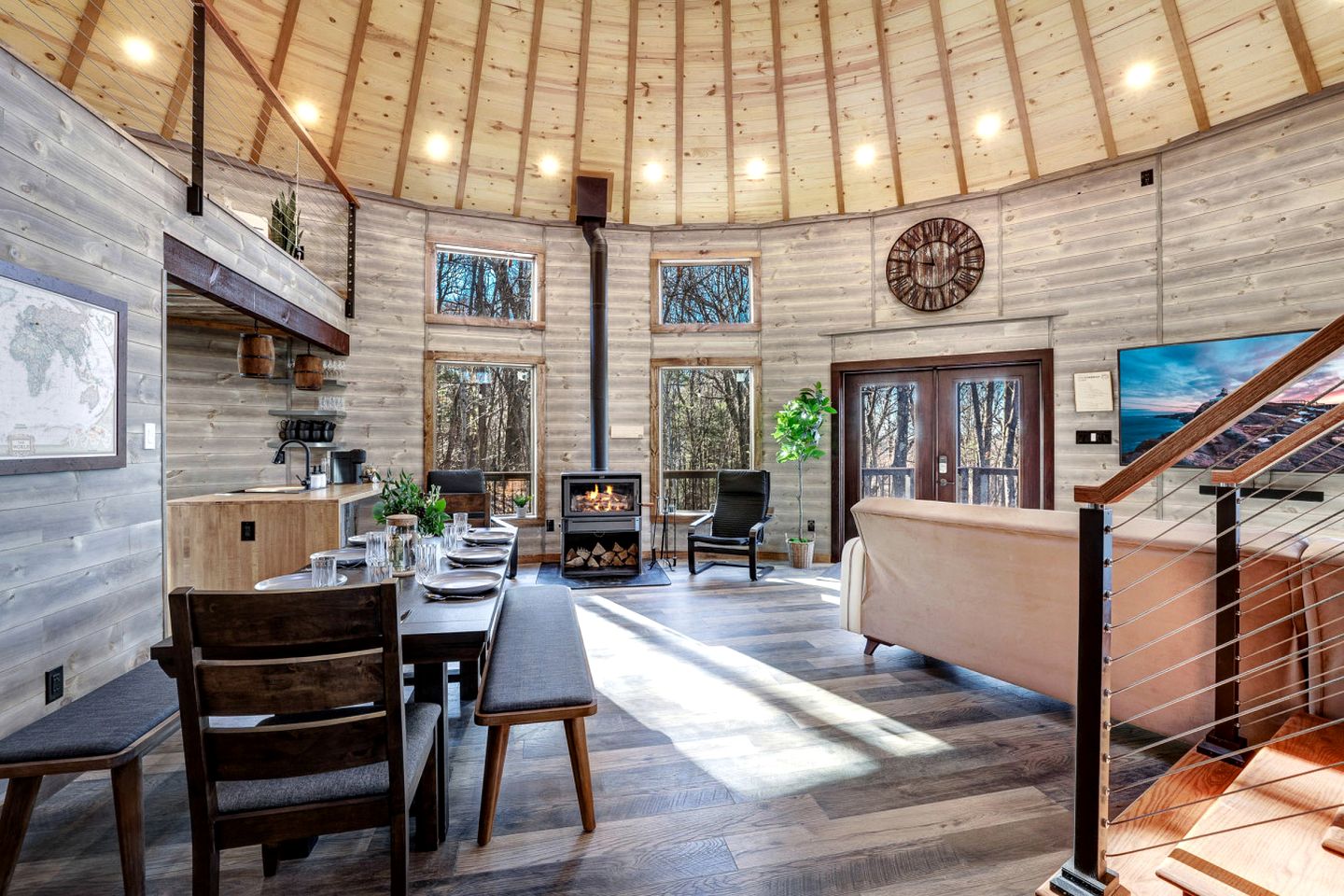 Luxury Yurt Perfect for a Family Getaway Just Outside of Shenandoah National Park