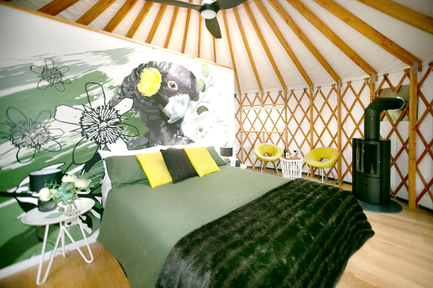 Luxury Yurt Rental for Romantic Glamping Vacations in Jumbunna, Victoria