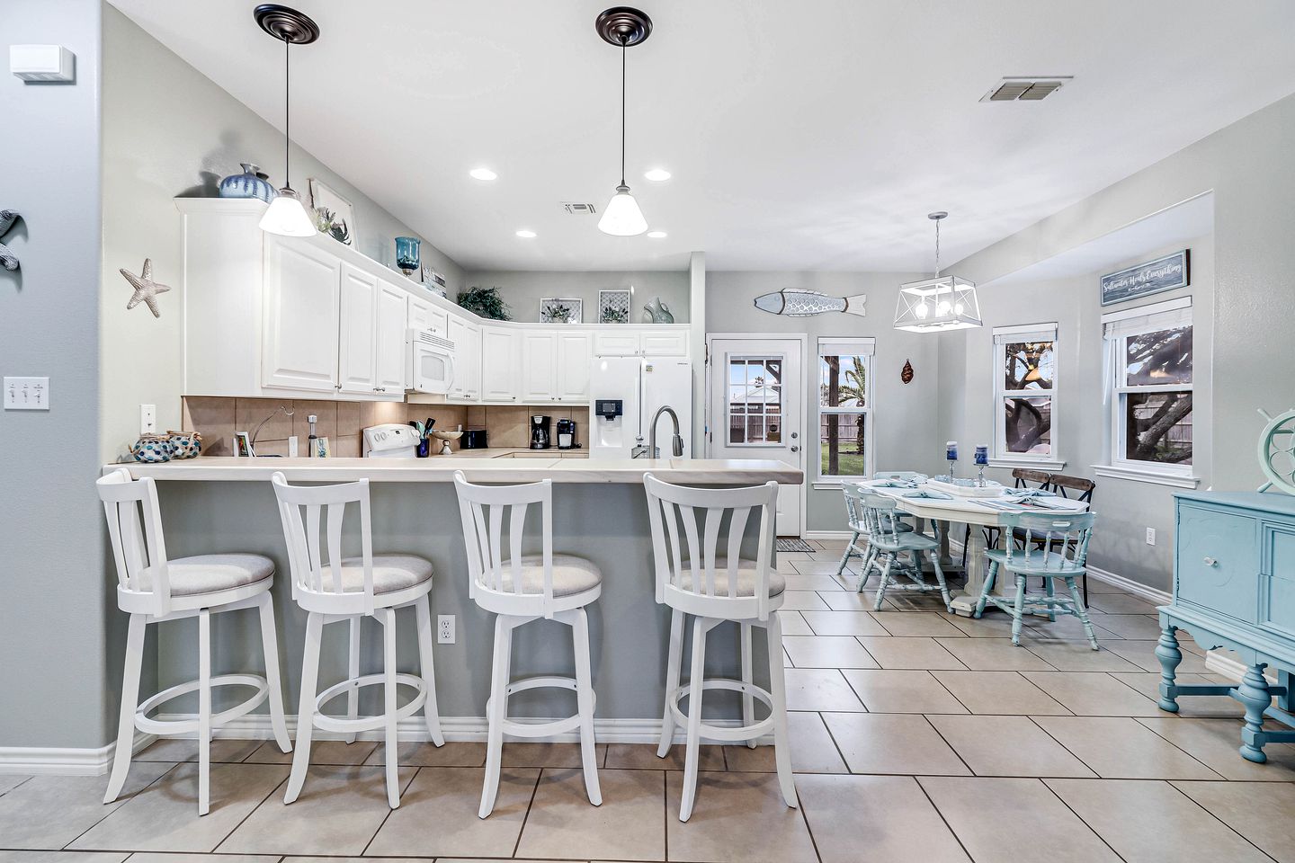 Cozy Coastal Escape with Covered Veranda and Game Room Minutes from Downtown Rockport TX