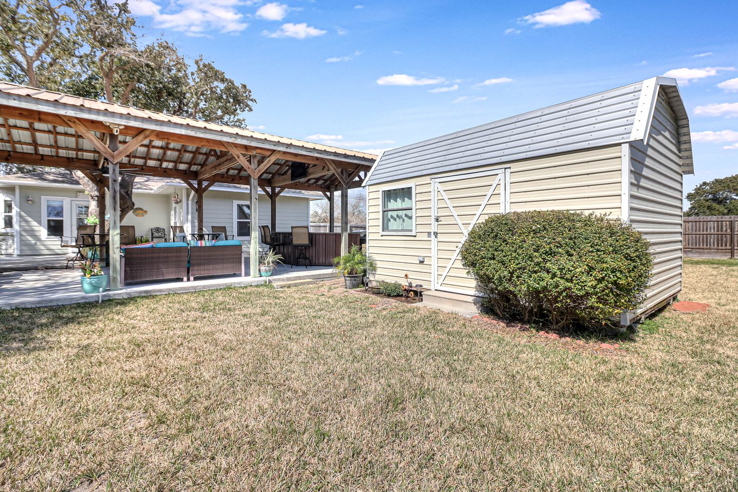 Cozy Coastal Escape with Covered Veranda and Game Room Minutes from Downtown Rockport TX