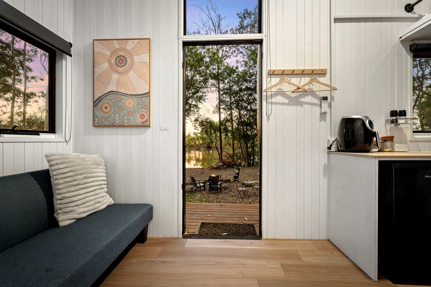 Magnificent Riverfront Tiny House with Fire Pit in Eagleton, New South Wales