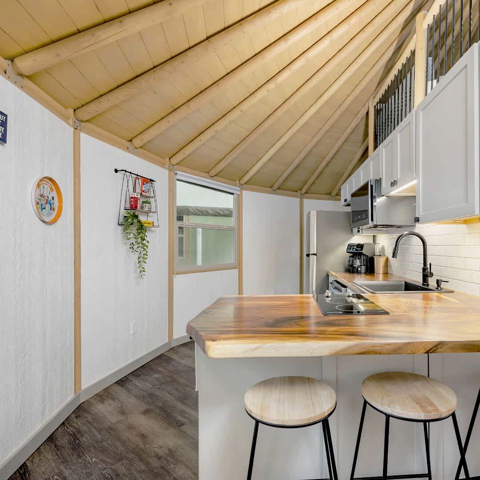 Luxurious Connected Yurt Cabins with Private Hot Tubs Near Canyon Lake, Texas Hill Country