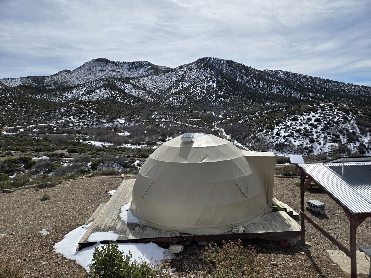 Tranquil Desert Retreat in a Geodesic Dome with Scenic Views in Las Vegas, Nevada