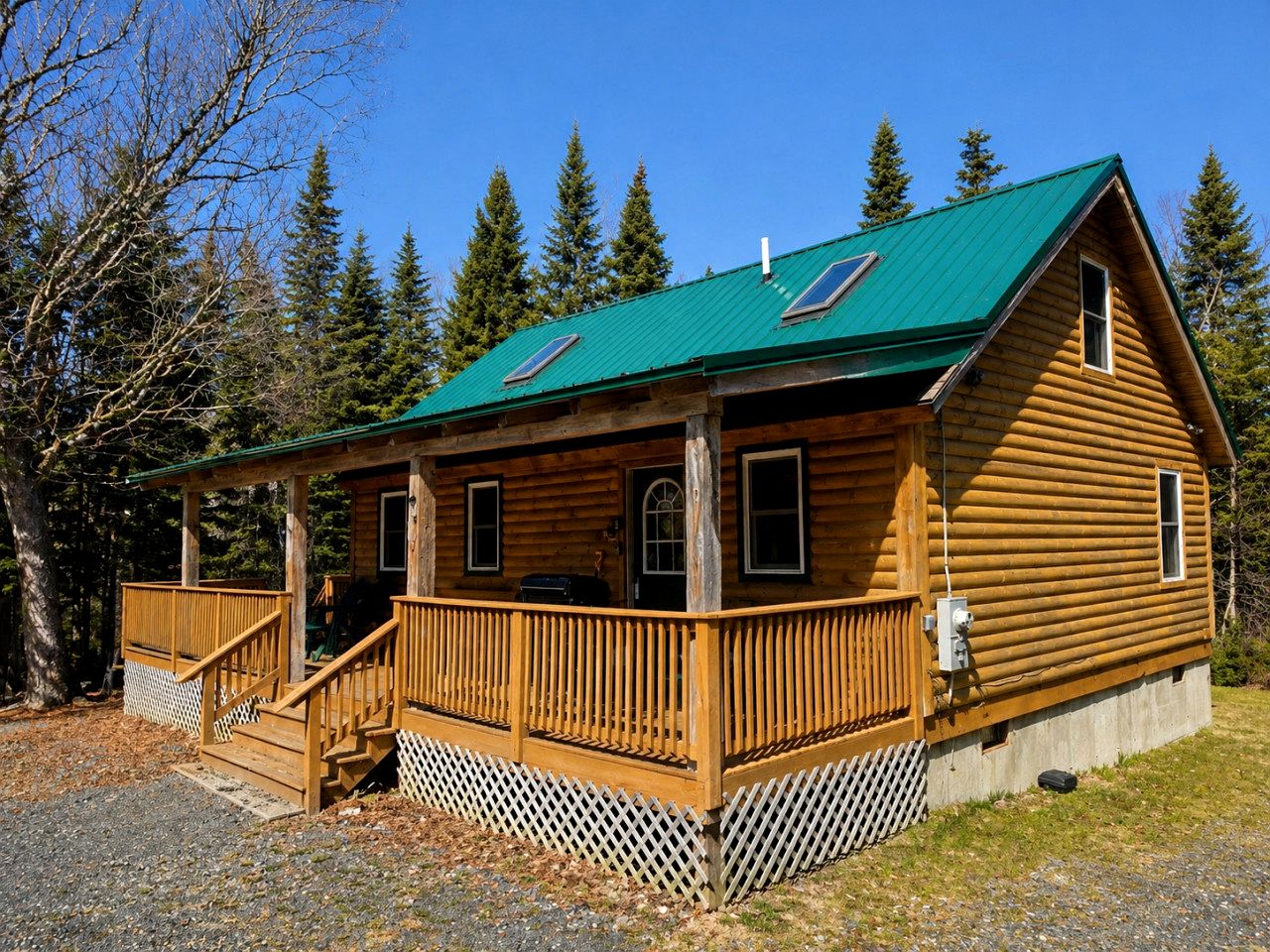 Rustic-Chic Cabin Getaway with Trails, Stream & Peaceful Setting in Shirley, Maine