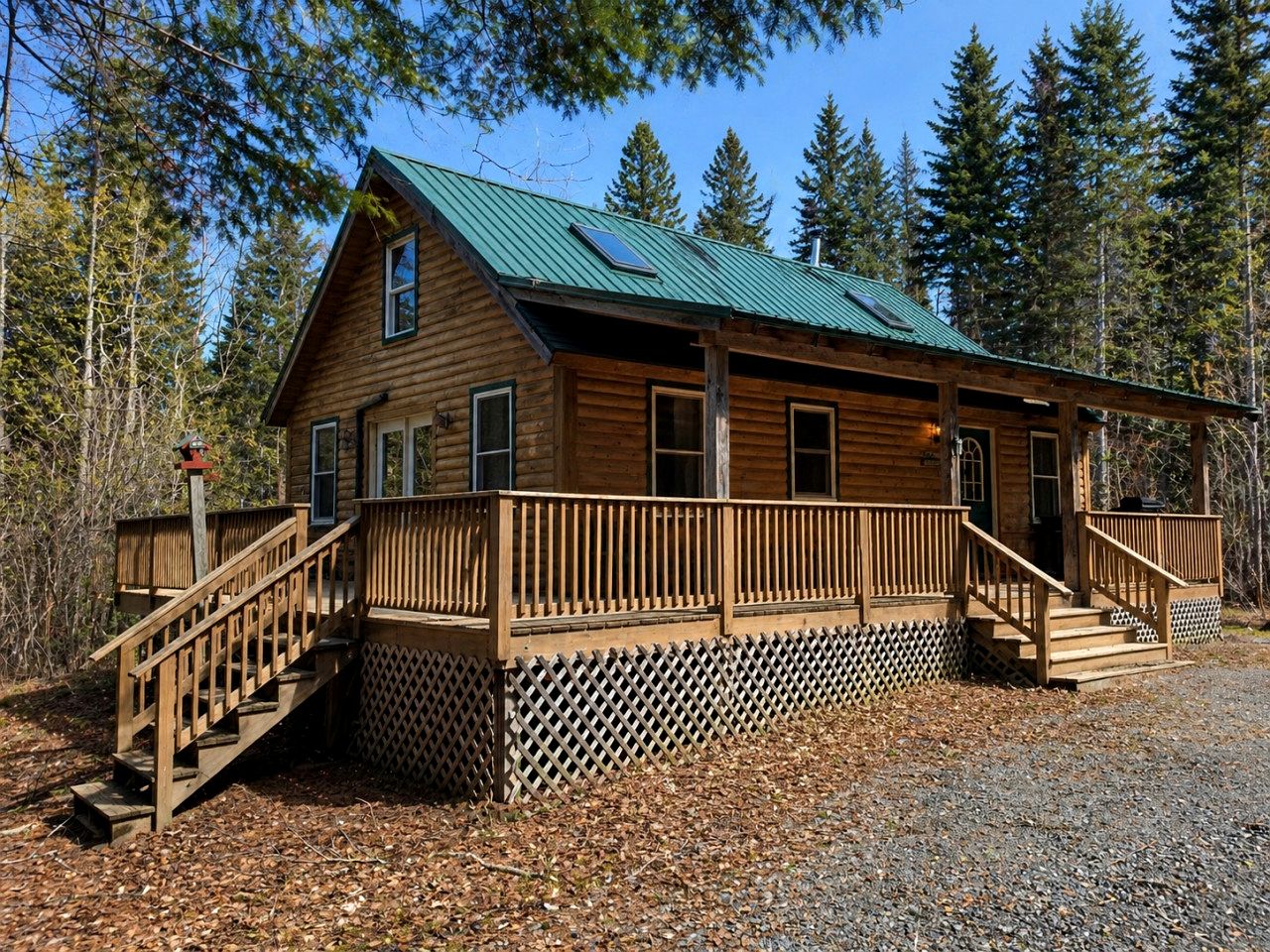 Rustic-Chic Cabin Getaway with Trails, Stream & Peaceful Setting in Shirley, Maine