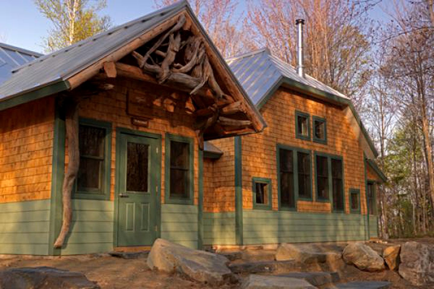 Hut Rental next to Flagstaff Lake, Maine