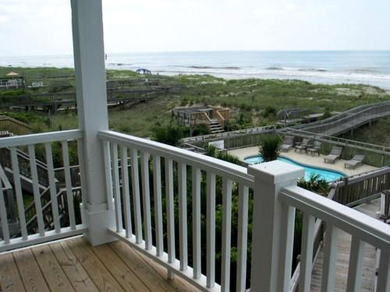 Oceanfront Group Rental with Private Pool near Holden Beach, North Carolina