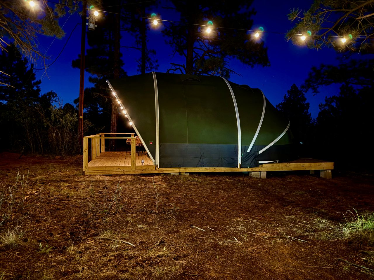 Cozy Family Glamping Escape with Heritage Orchard near Mountainair in Torreon, New Mexico