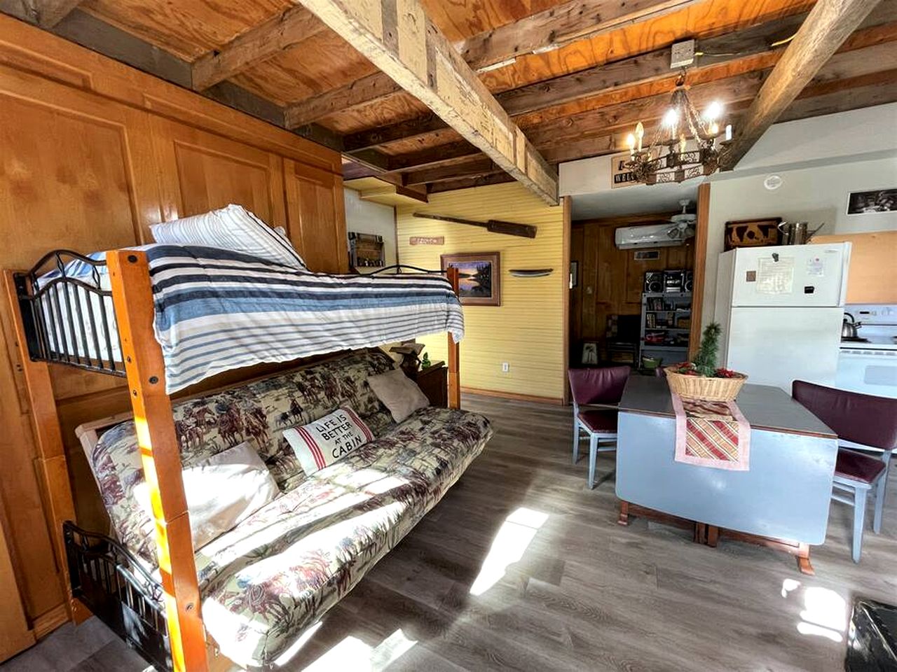 Two-Story Cabin Rental for Large Groups along Hamilton Creek in Marble Falls, Texas