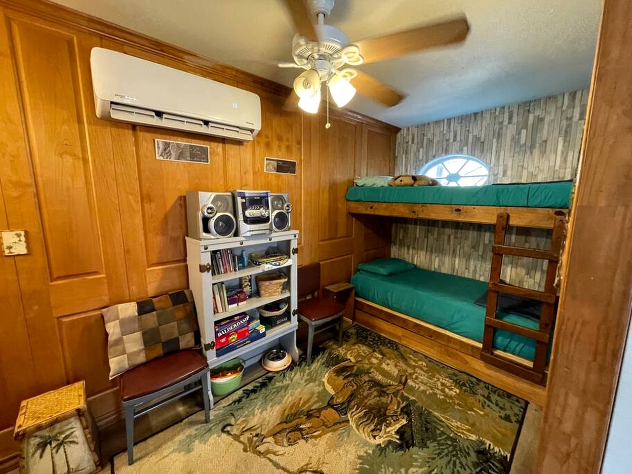 Two-Story Cabin Rental for Large Groups along Hamilton Creek in Marble Falls, Texas