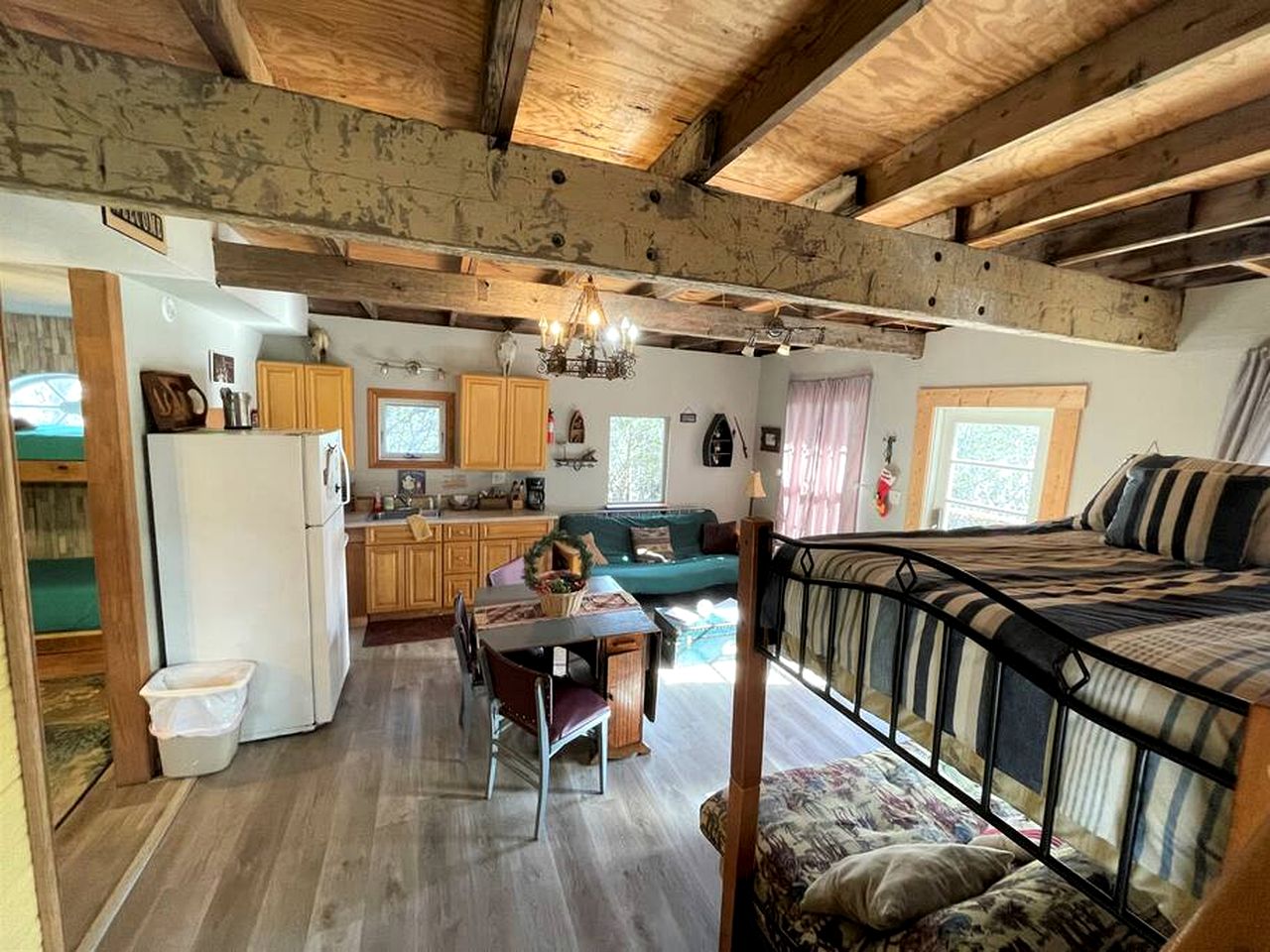 Two-Story Cabin Rental for Large Groups along Hamilton Creek in Marble Falls, Texas