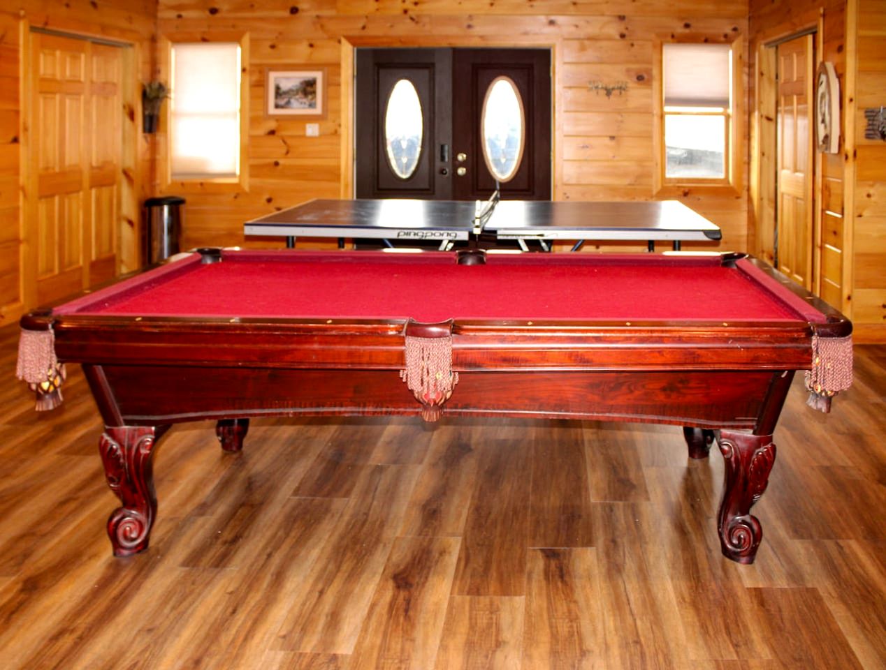 Expansive Getaway Designed for Gatherings with Game Room & Scenic Decks in Stamford, New York