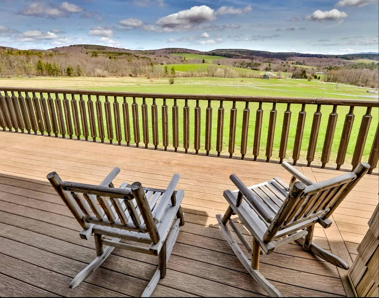 Expansive Getaway Designed for Gatherings with Game Room & Scenic Decks in Stamford, New York