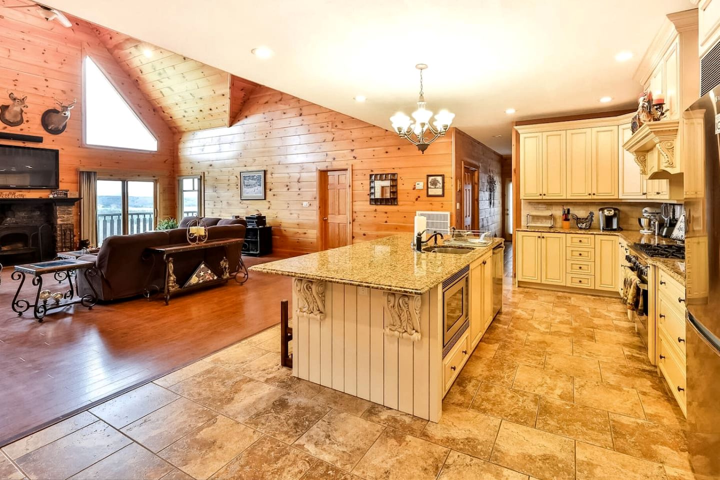 Expansive Getaway Designed for Gatherings with Game Room & Scenic Decks in Stamford, New York