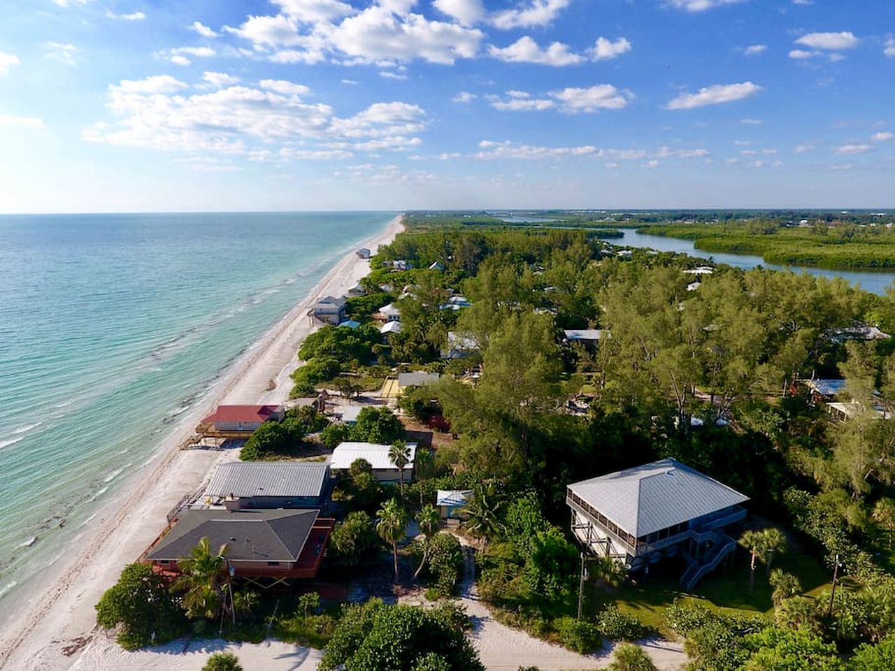 Stunning Secluded Beach House Right on the Sand for the Ultimate Relaxing Escape by the Coast on Little Gasparilla Island, Florida