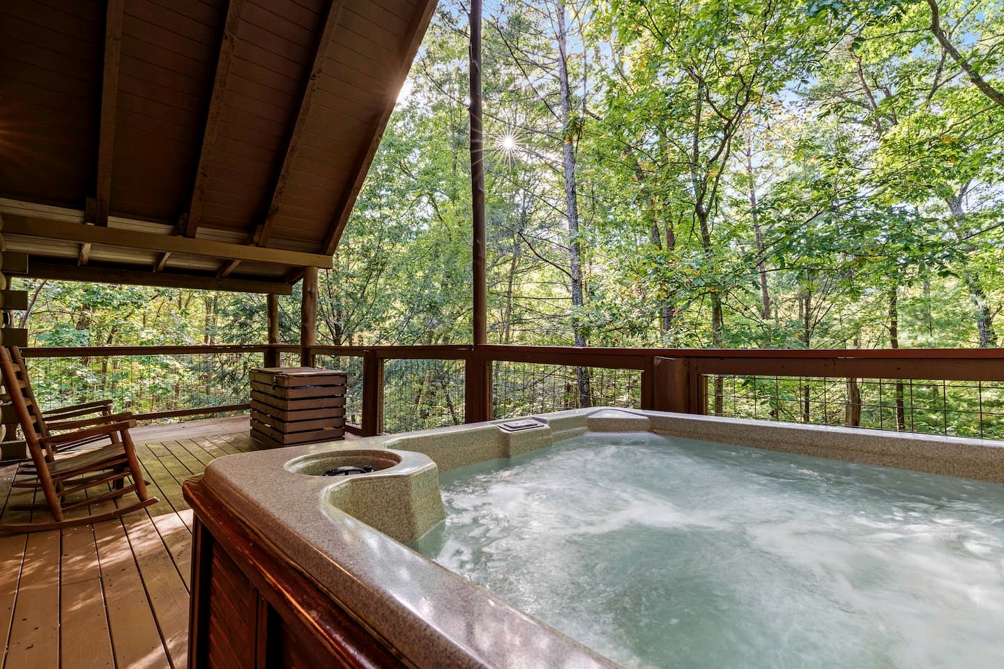 Secluded Smoky Mountain Cabin with Hot Tub & Fireplace near Pigeon Forge, Tennessee