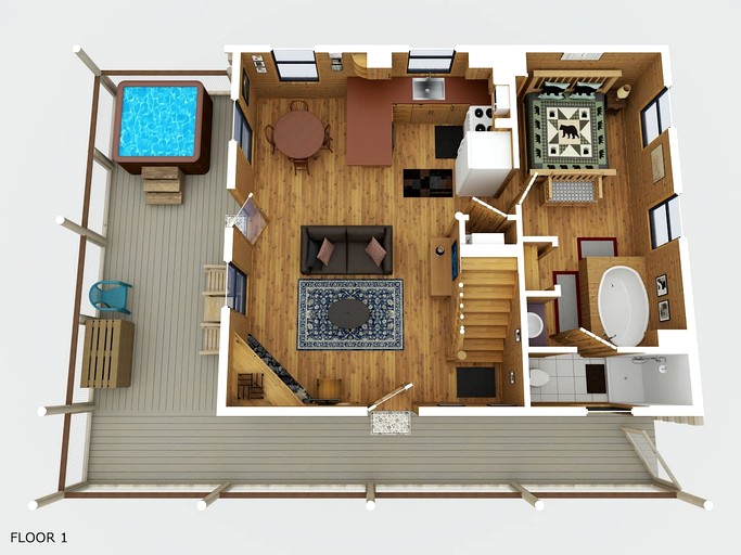 Cabins (United States of America, Sevierville, Tennessee)