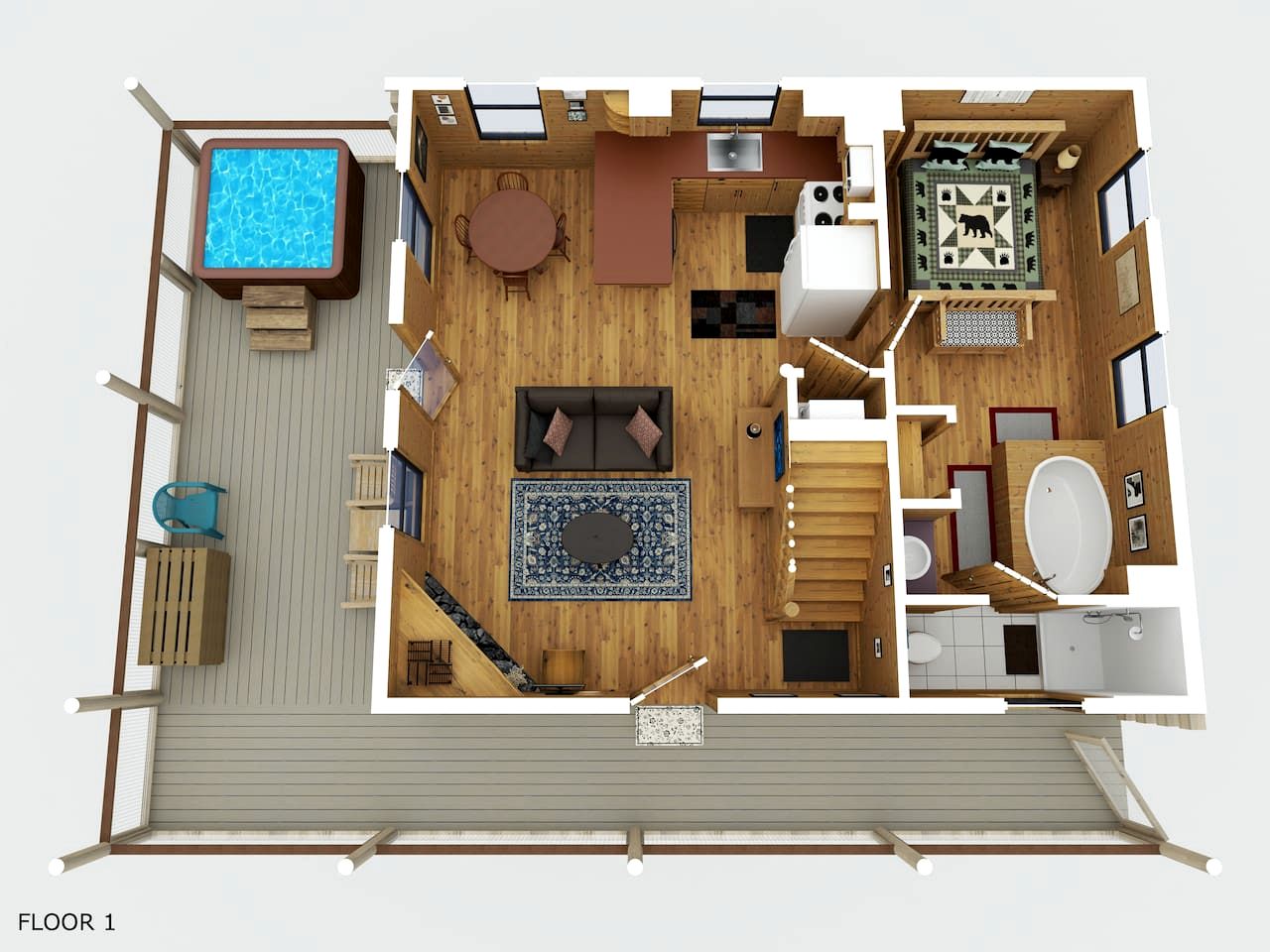 Secluded Smoky Mountain Cabin with Hot Tub & Fireplace near Pigeon Forge, Tennessee