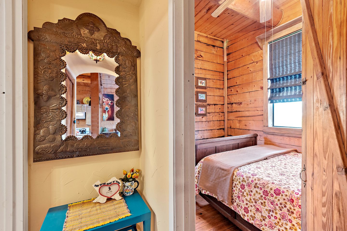 Gorgeous Rustic Log Cabin with Fire Pit and Grill near Top Wineries in Fredericksburg, Texas