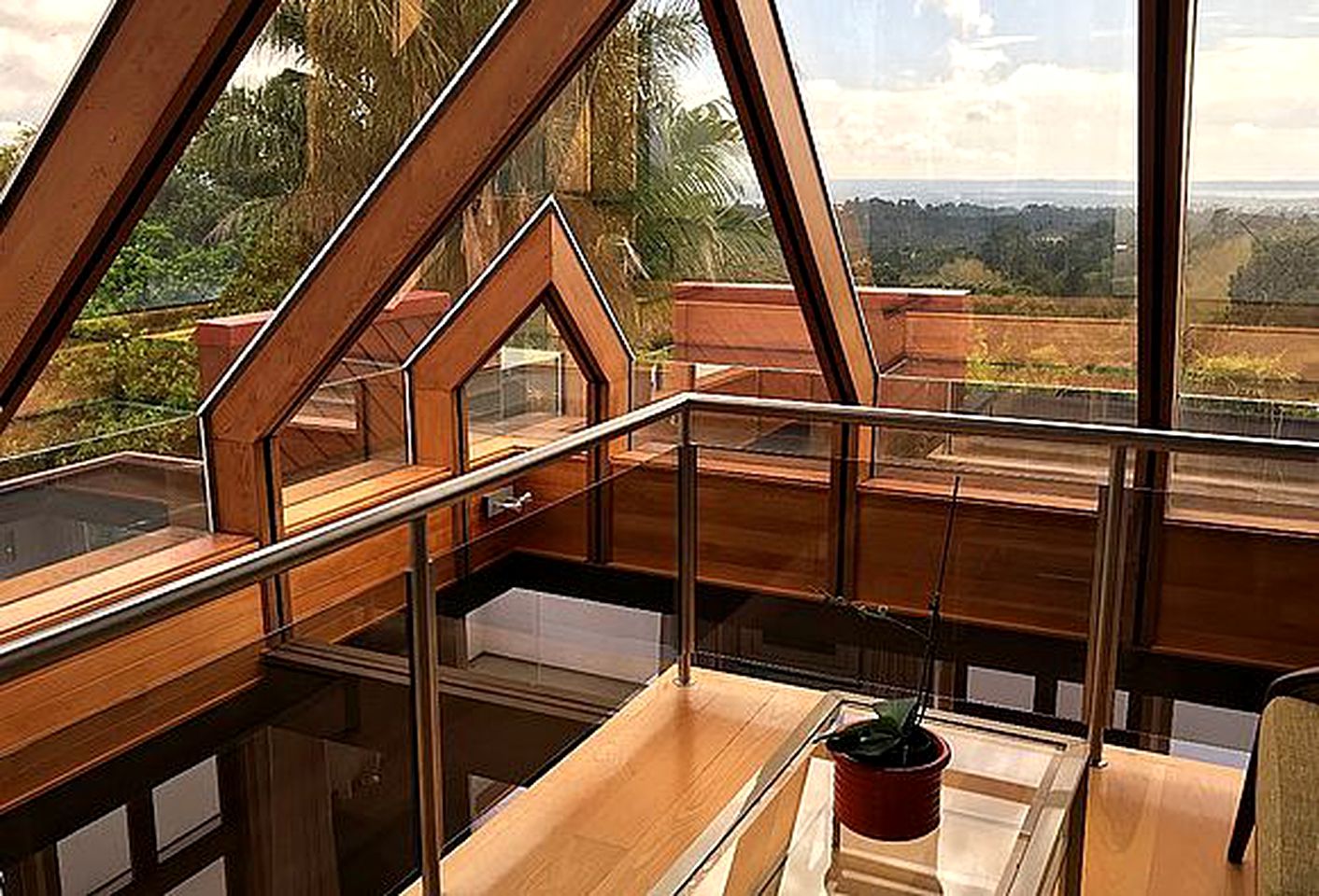 Modern Bed and Breakfast in Tropical Setting near Lion Rock on North Island
