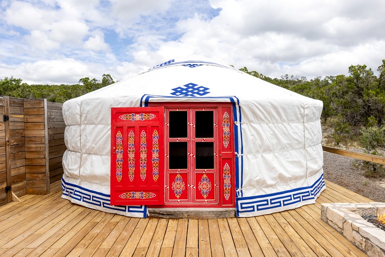Yurts (United States of America, Wimberley, Texas)