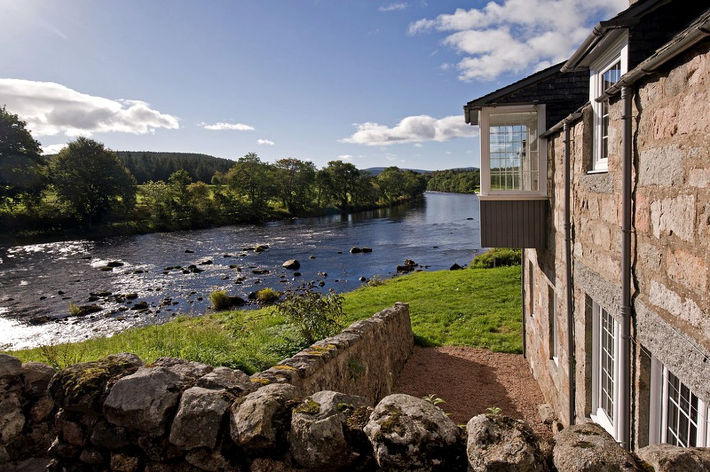 Rustic Riverside Cottage Rental near the Forest of Birse in Aboyne, Scotland