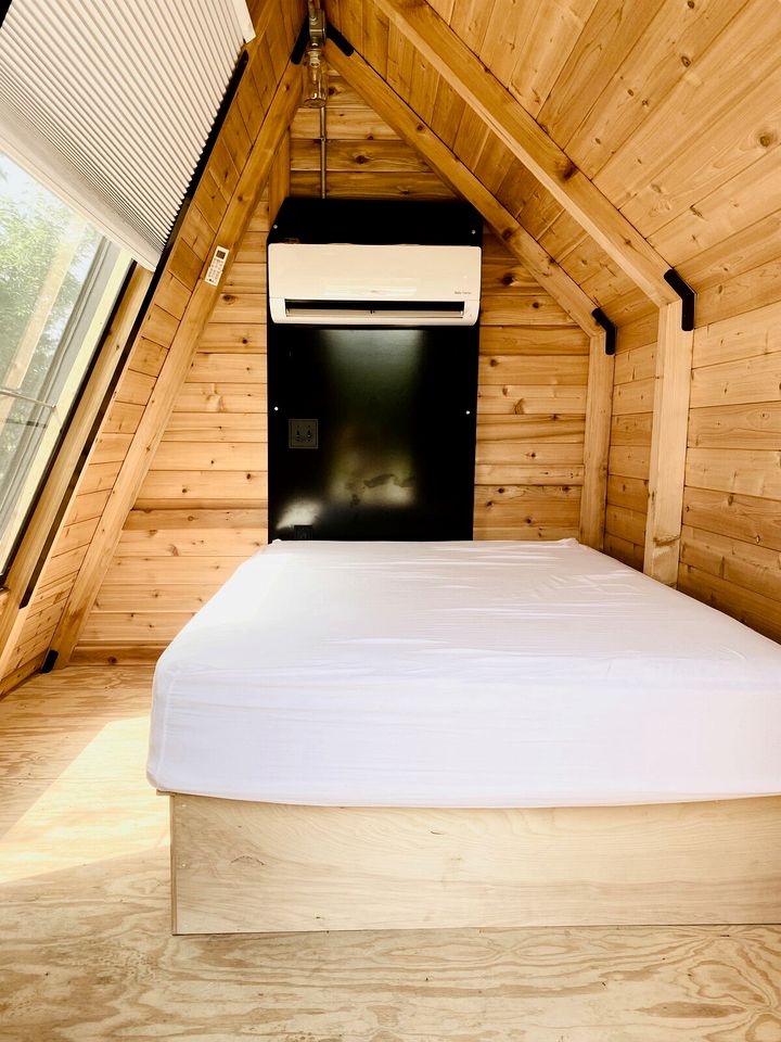 Peaceful Mini A-Frame Stay with Fire Pit & Grill in Humboldt, Kansas