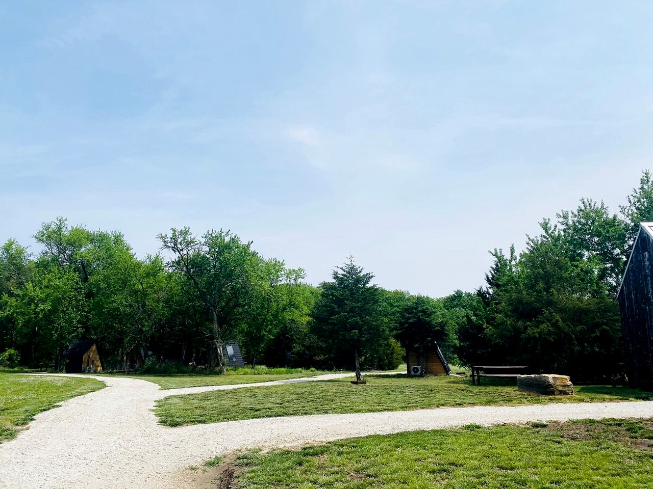 Rustic Comfort A-Frame with Outdoor Gathering Space in Humboldt, Kansas
