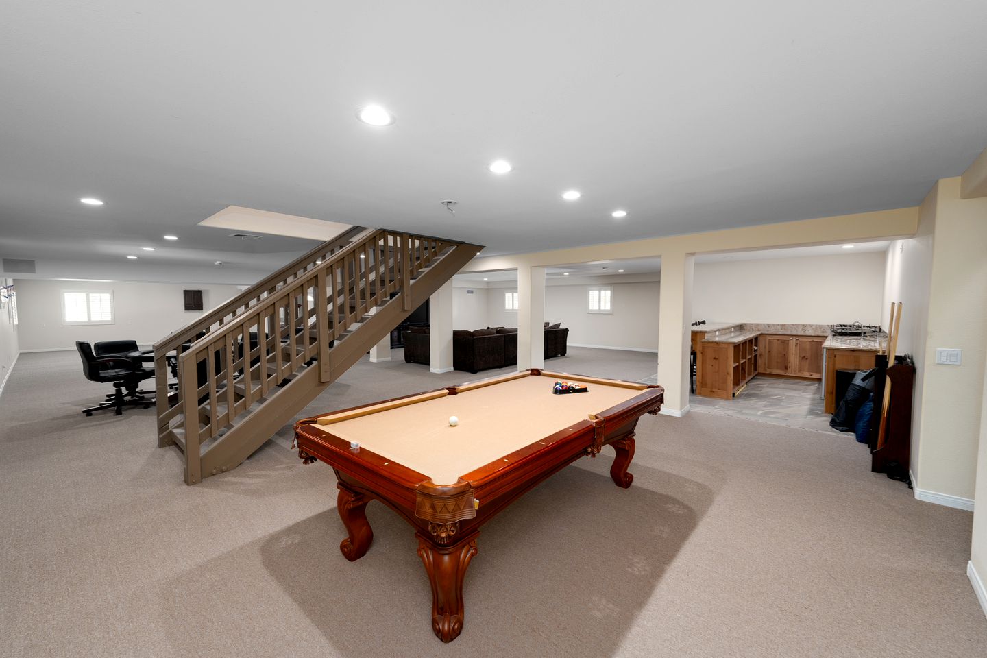 Fantastic Group Cabin with Fireplace and Spacious Game Room in Big Bear City, California
