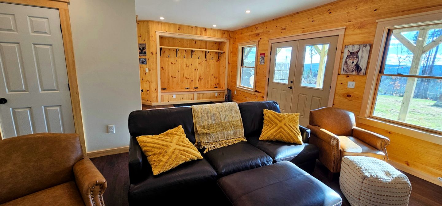 Amazing Wooden Cabin Surrounded by Trees in Greenville, Maine