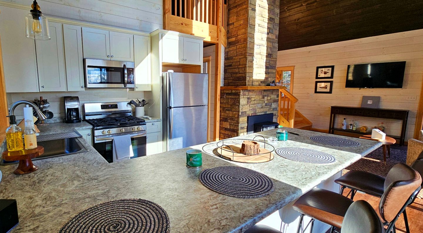 Amazing Wooden Cabin Surrounded by Trees in Greenville, Maine