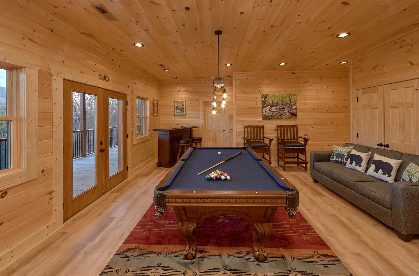 Luxury Large Glamping Destination with Private Hot Tub and Home Theater in Gatlinburg, Tennessee