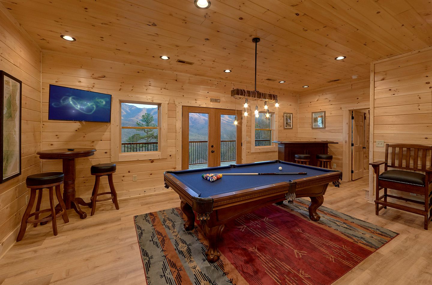 Luxury Large Glamping Destination with Private Hot Tub and Home Theater in Gatlinburg, Tennessee