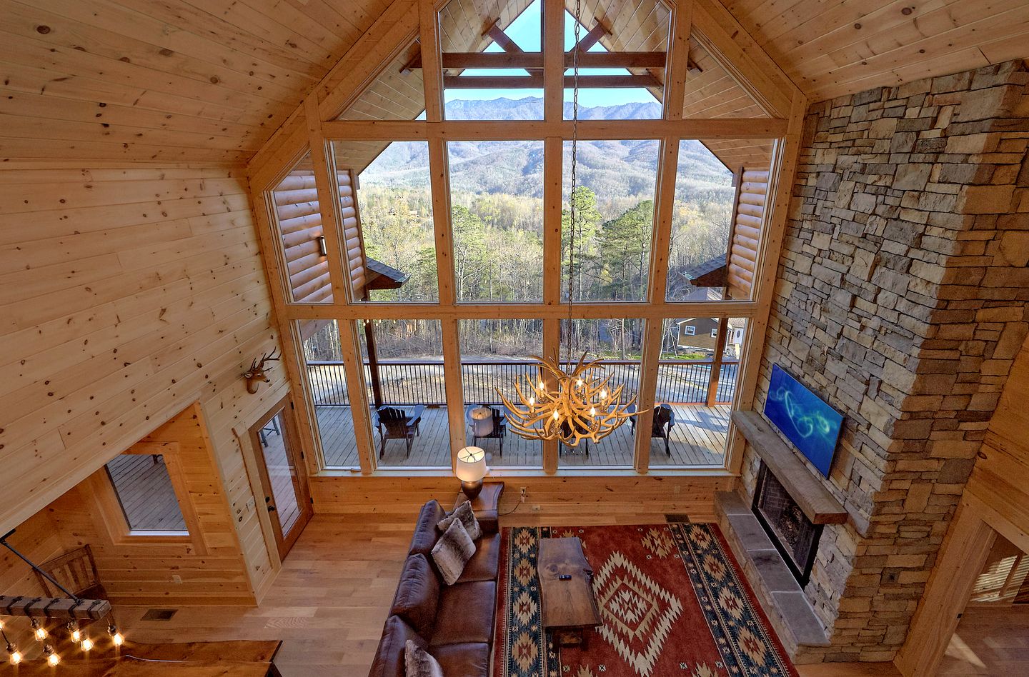 Luxury Large Glamping Destination with Private Hot Tub and Home Theater in Gatlinburg, Tennessee