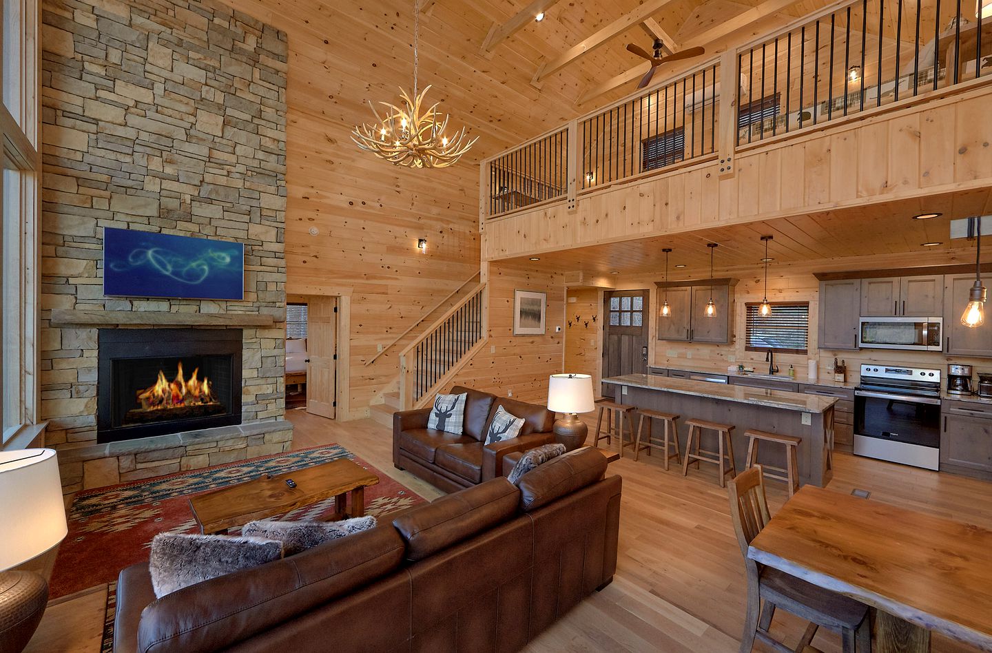 Luxury Large Glamping Destination with Private Hot Tub and Home Theater in Gatlinburg, Tennessee