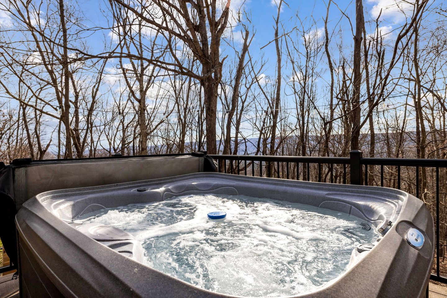 Rustic-Modern Cabin Escape with Hot Tub & Sauna in Great Cacapon, West Virginia