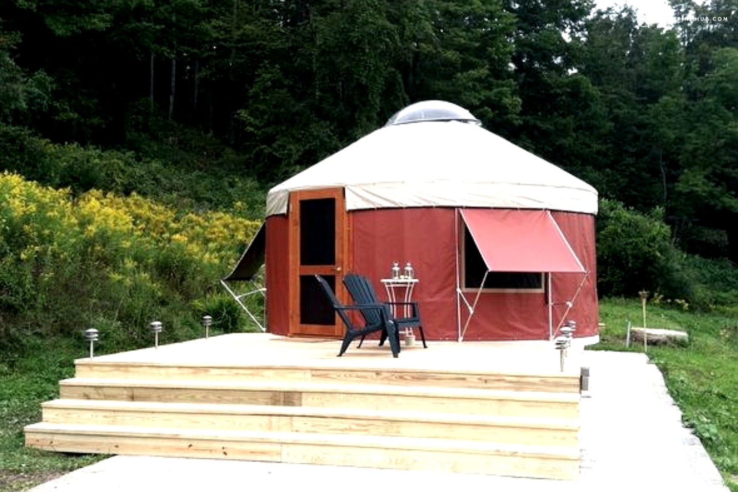 Modern Countryside Yurt in Waterville, Upstate New York