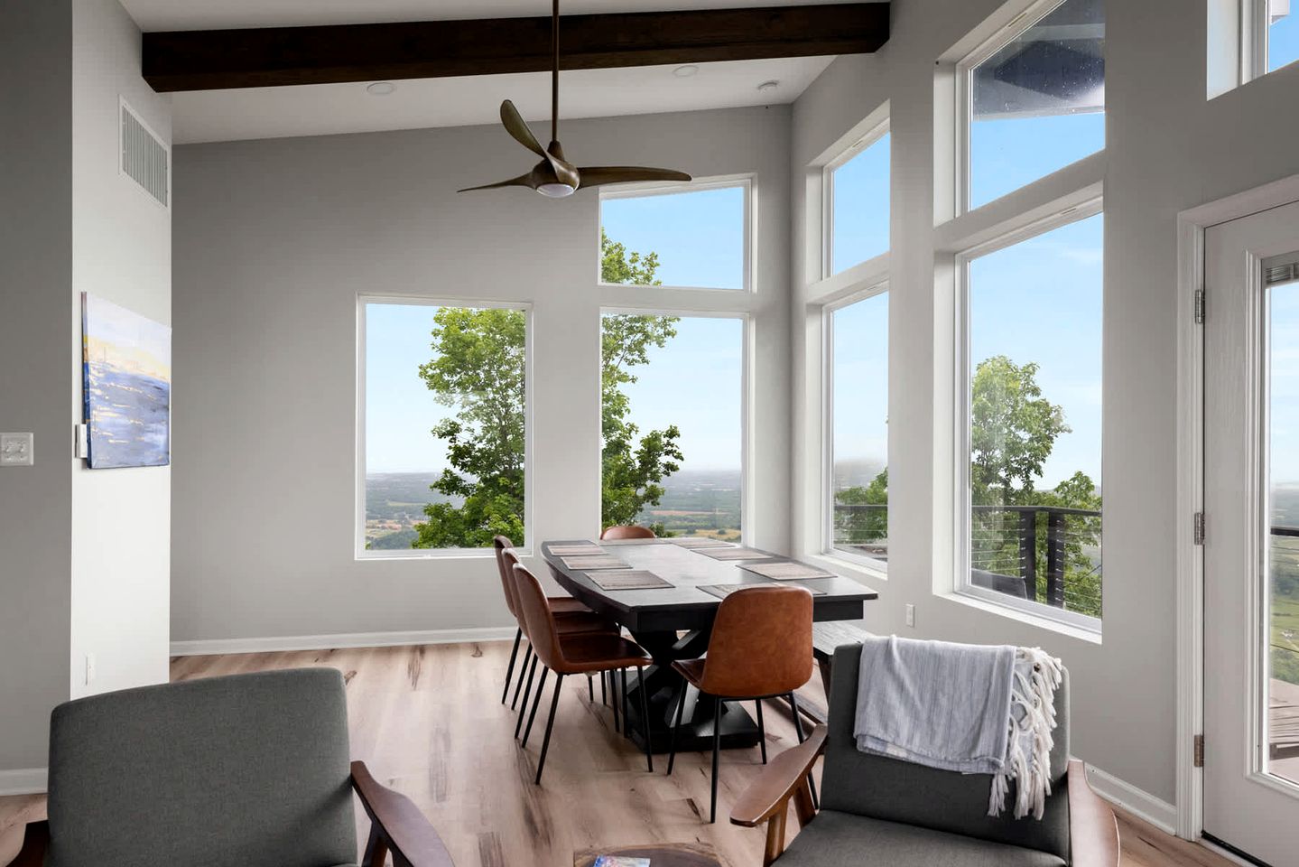Scenic Getaway Cabin w/ Fire Pit, Deck & Panoramic Views in Martinsburg, WV