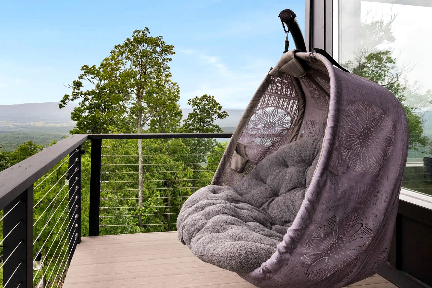 Scenic Getaway Cabin w/ Fire Pit, Deck & Panoramic Views in Martinsburg, WV