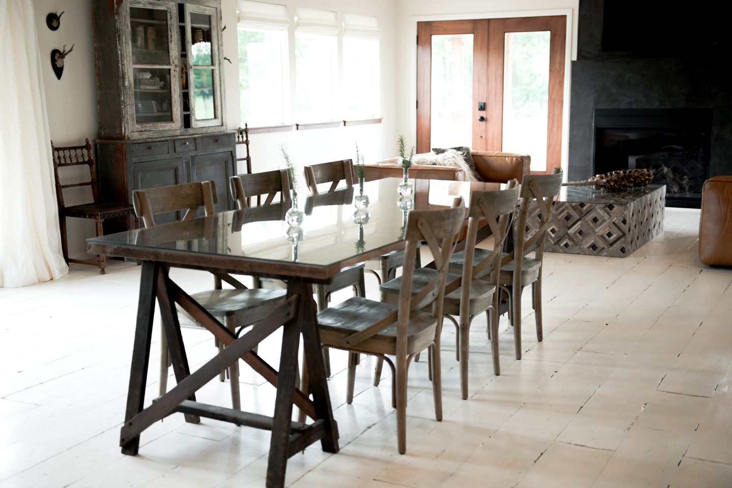 Modern Luxury Rental with Bohemian Decor near Antique Show in Round Top, Texas