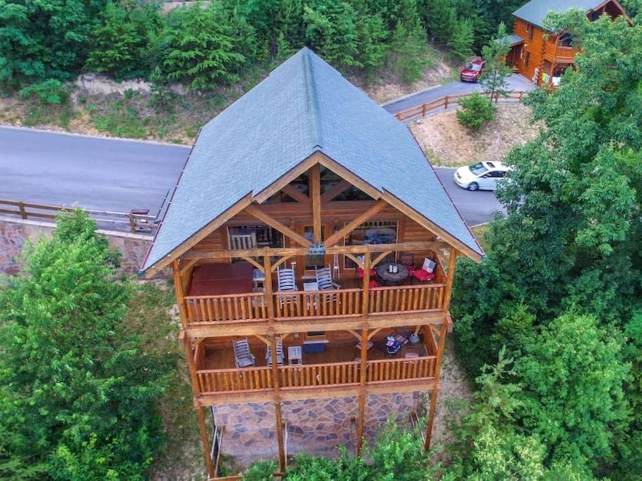 Modern Mountain Cabin Retreat with Game Room and Outdoor Pool in Sevierville, Tennessee