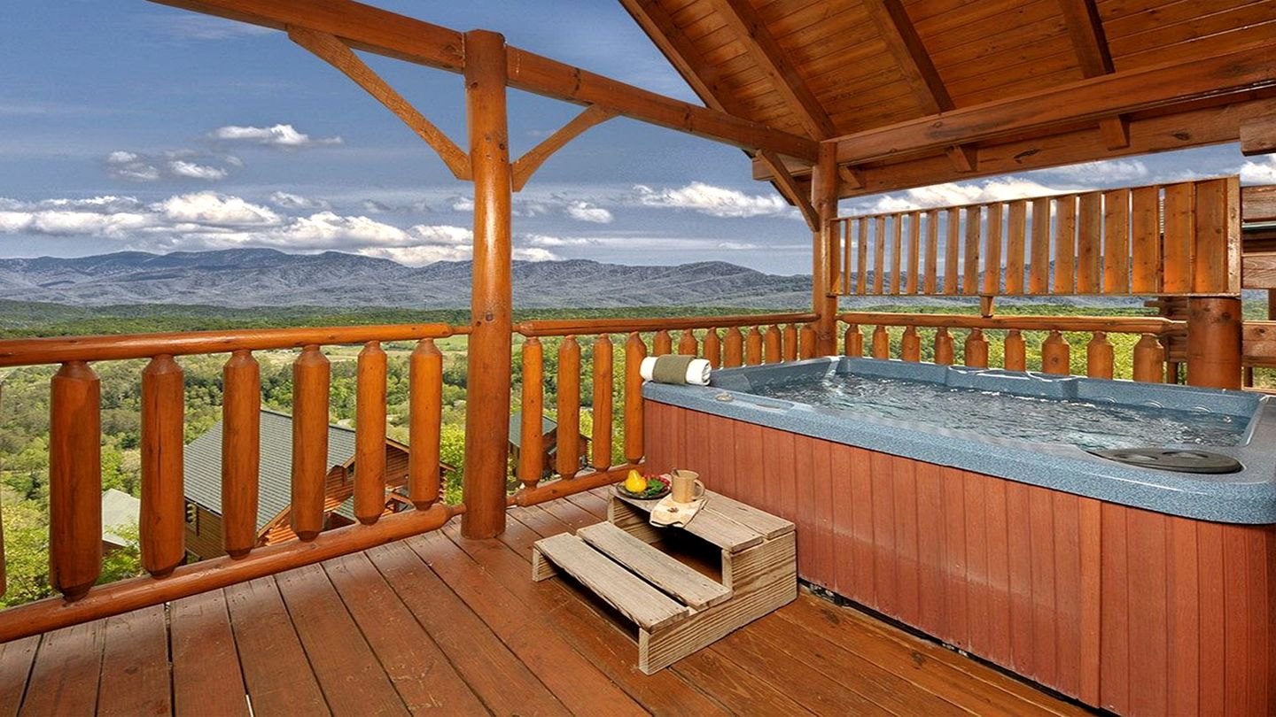 Modern Mountain Cabin Retreat with Game Room and Outdoor Pool in Sevierville, Tennessee