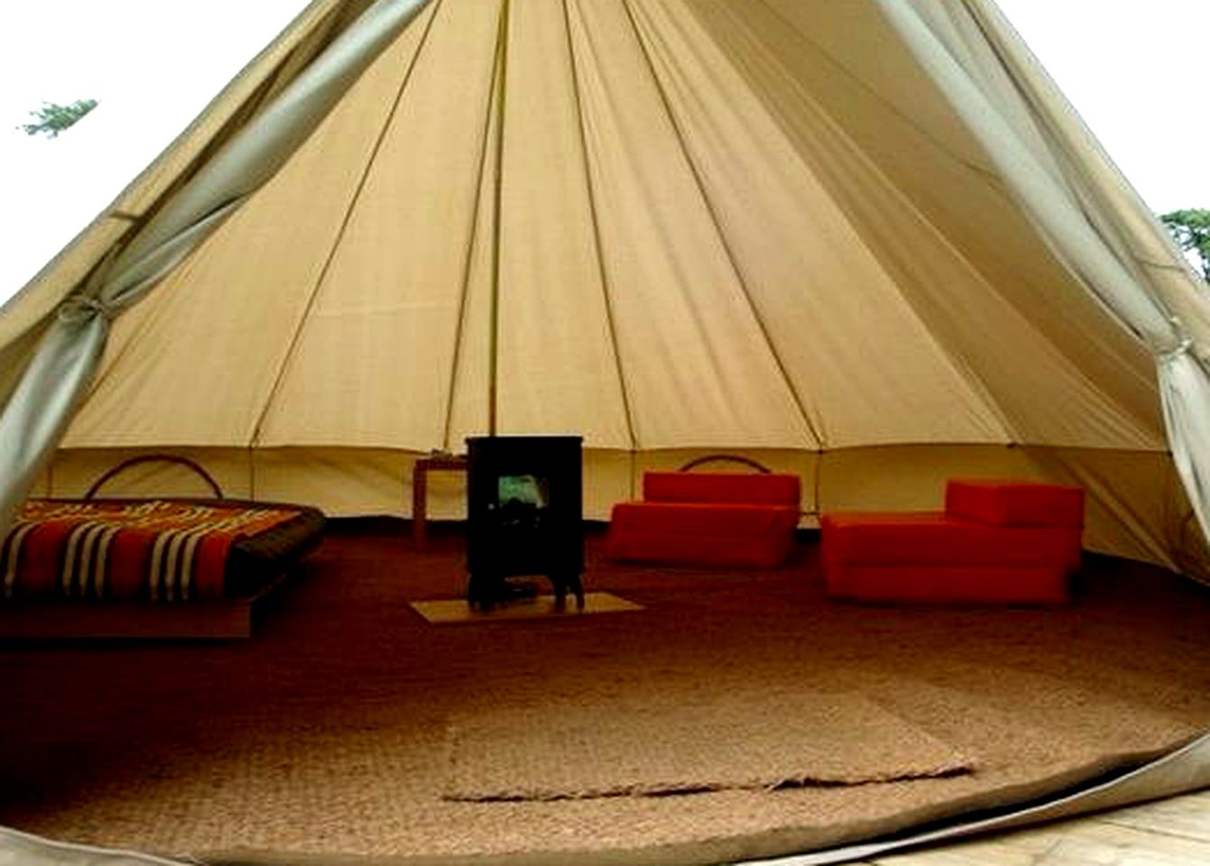 Modern & Spacious Luxury Tipis in UK Countryside