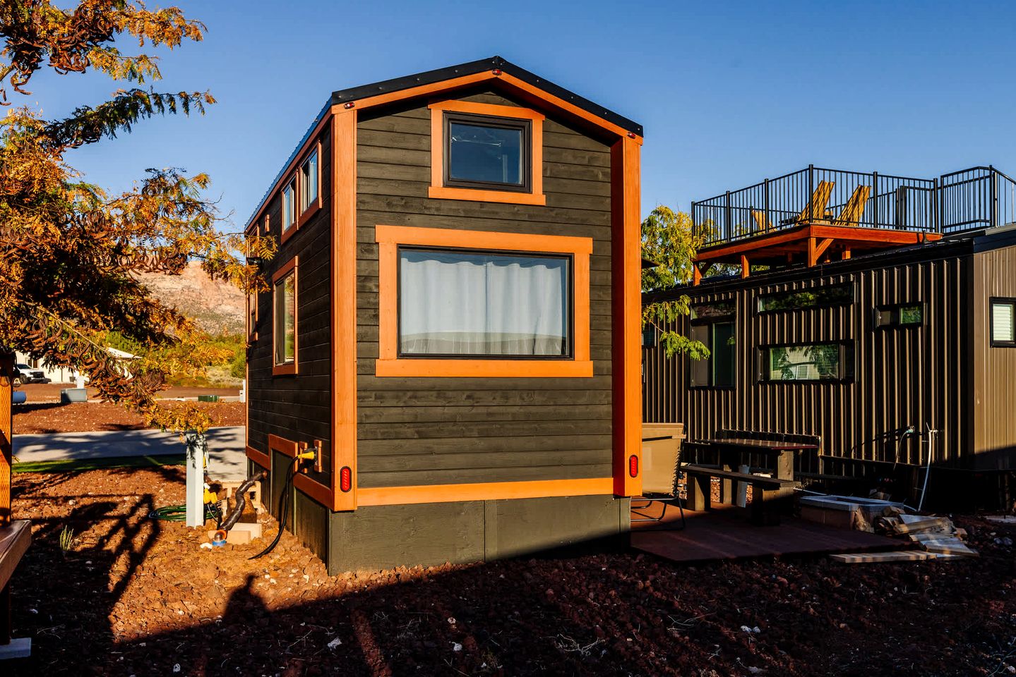 Pet-Friendly Modern Tiny Home with Red Rock Views & Private Deck Near Zion National Park, Apple Valley Utah