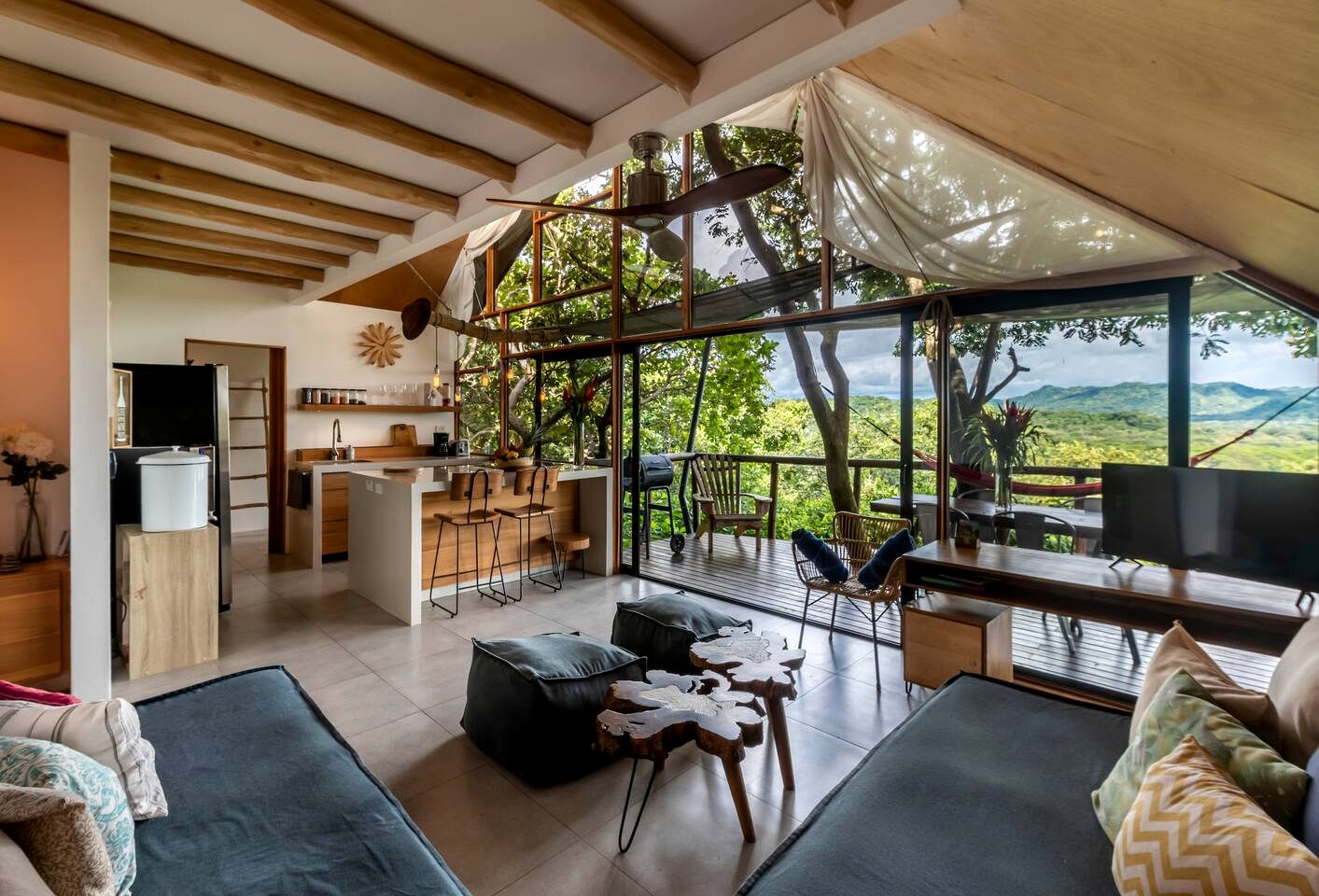 Stylish Eco Treehouse with Panoramic Views near Playa Grande, Matapalo Costa Rica