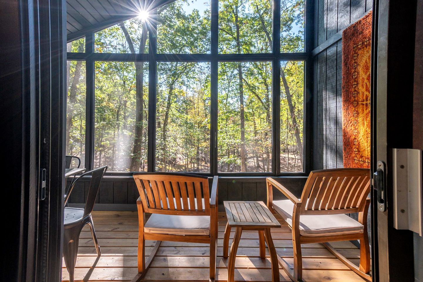 Modern Forest Cabin with Hot Tub, Screened Porch & Resort Access Near Hedgesville, WV