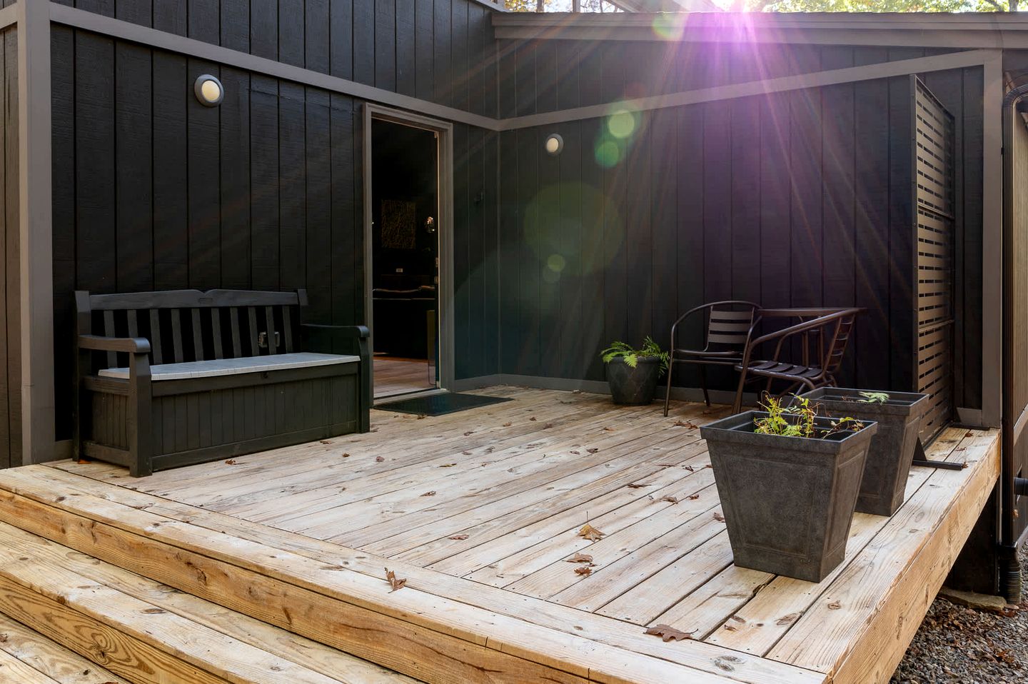 Modern Forest Cabin with Hot Tub, Screened Porch & Resort Access Near Hedgesville, WV