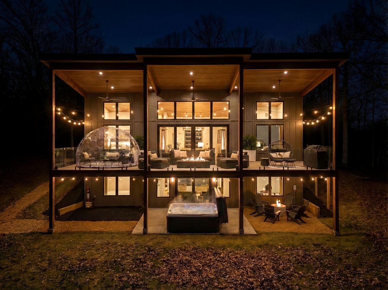 Luxurious Modern Mountain Retreat with Hot Tub & Stargazing Dome Near Berkeley Springs, Hedgesville WV